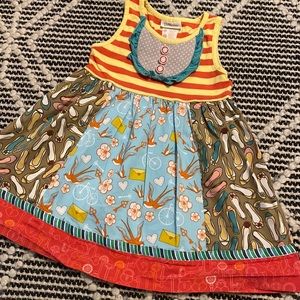 Matilda Jane girl’s sleeveless dress, size 2 toddler